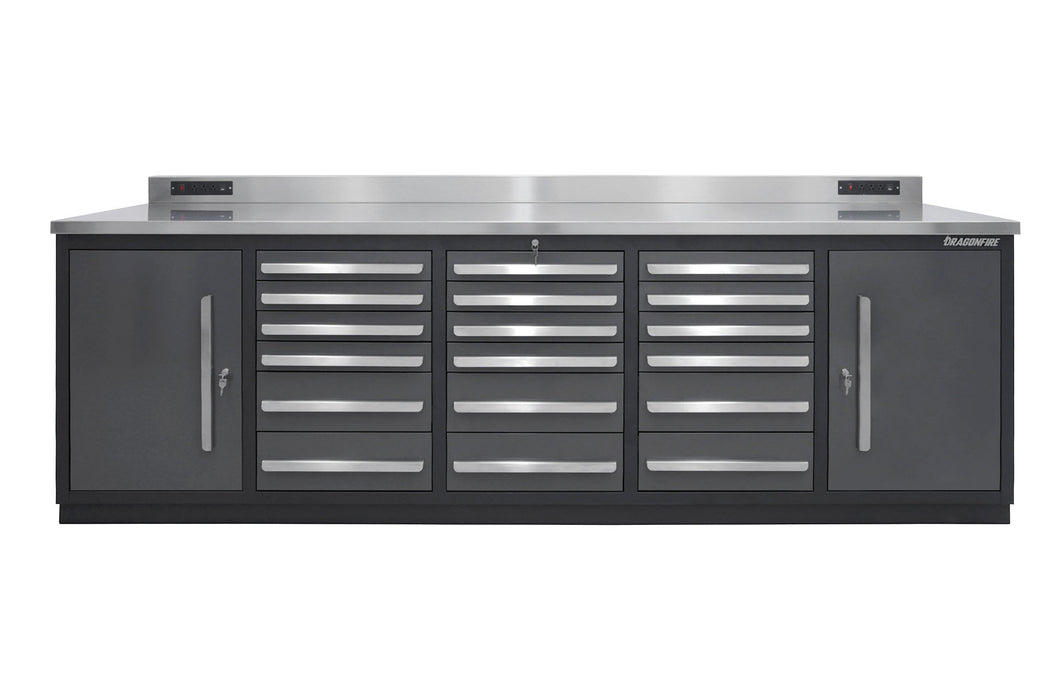 Dragonfire 18 Drawer Pro Series 9FT Workbench