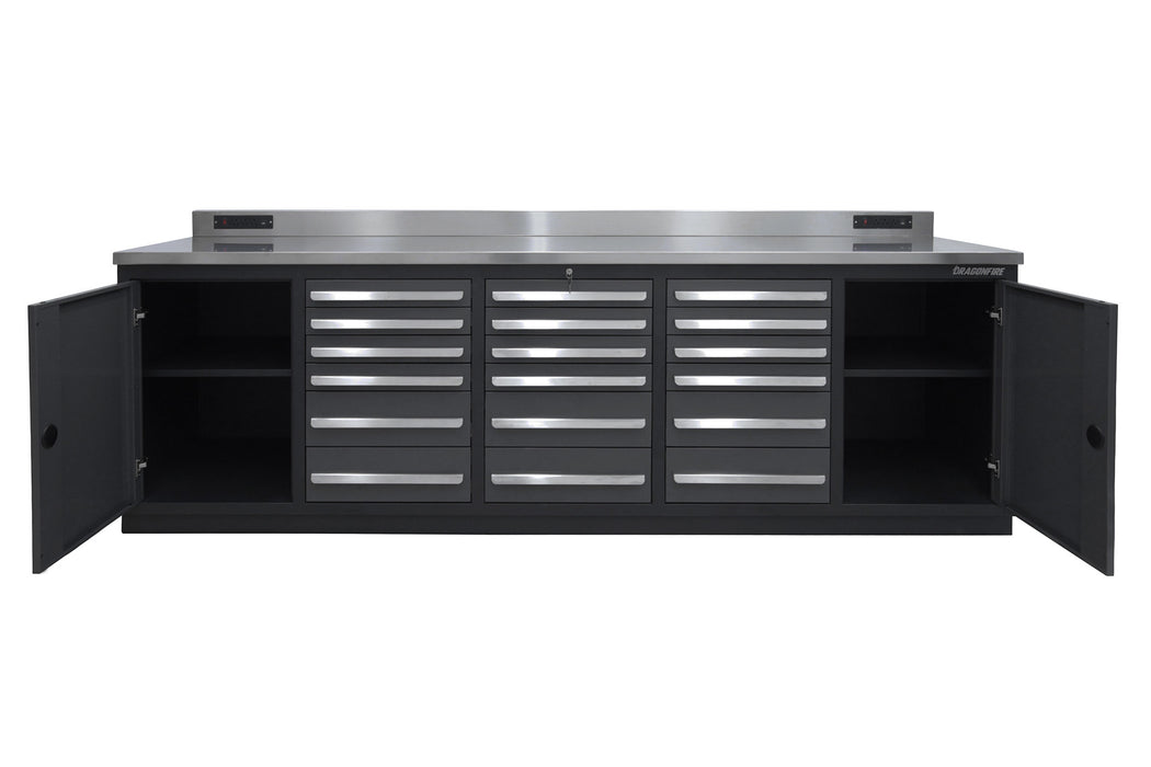 Dragonfire 18 Drawer Pro Series 9FT Workbench