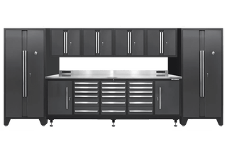 Pro Series 18 Drawer Workbench Package - Workbench, Wall Cabinets & Locker Cabinets - Dragonfire Tool Storage