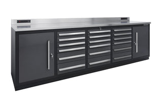 Pro Series 18 Drawer Workbench Package - Workbench, Wall Cabinets & Locker Cabinets - Dragonfire Tool Storage