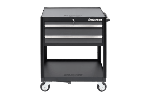 Pro Series 2 Drawer Open Bottom Tool Cart - Dragonfire Tool Storage