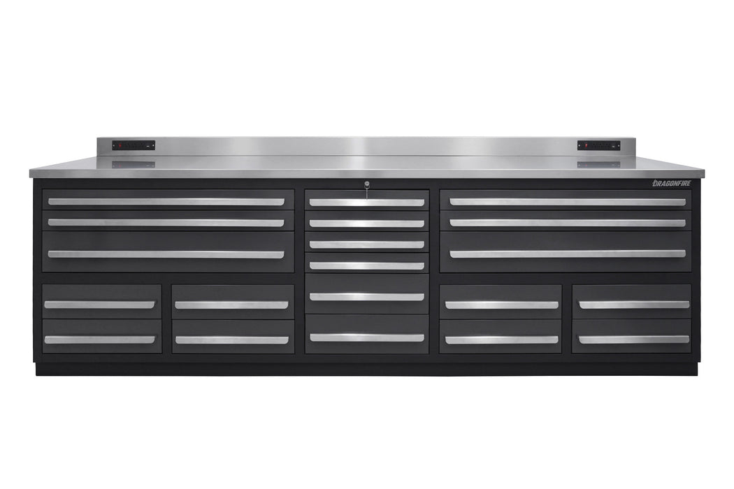 Dragonfire 20 Drawer Pro Series 9FT Workbench