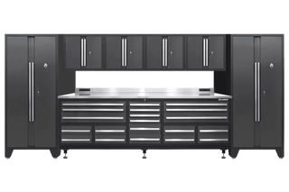 Pro Series 20 Drawer Workbench Package - Workbench, Wall Cabinets & Locker Cabinets - Dragonfire Tool Storage