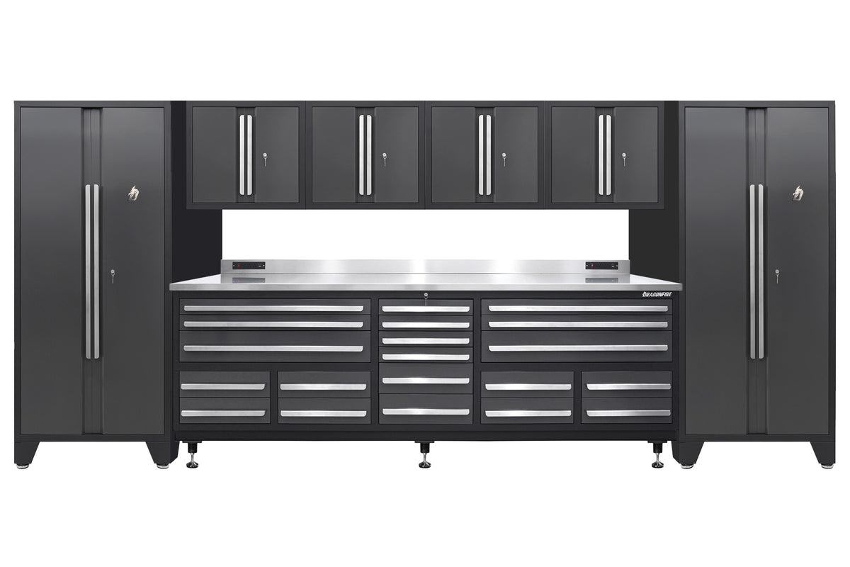 Pro Series 20 Drawer Workbench Package - Workbench, Wall Cabinets & Lo ...