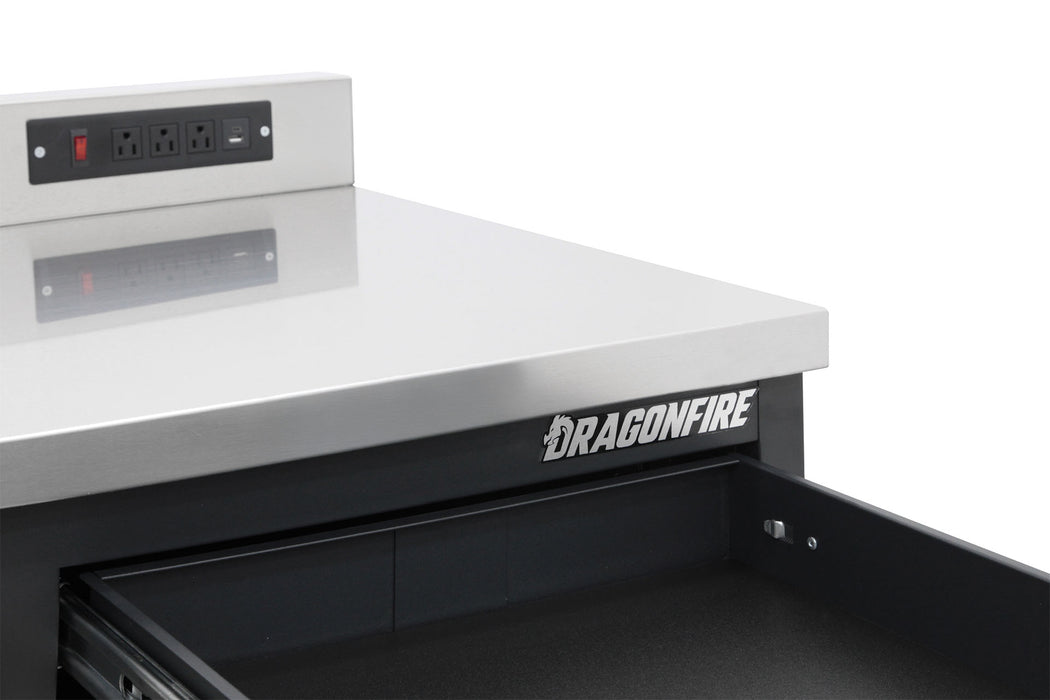 Dragonfire 24 Drawer Pro Series 7FT Workbench