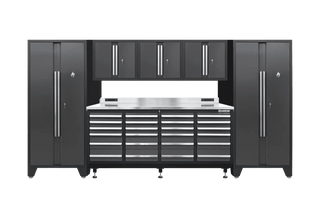 Pro Series 24 Drawer Workbench Package - Workbench, Wall Cabinets & Locker Cabinets - Dragonfire Tool Storage