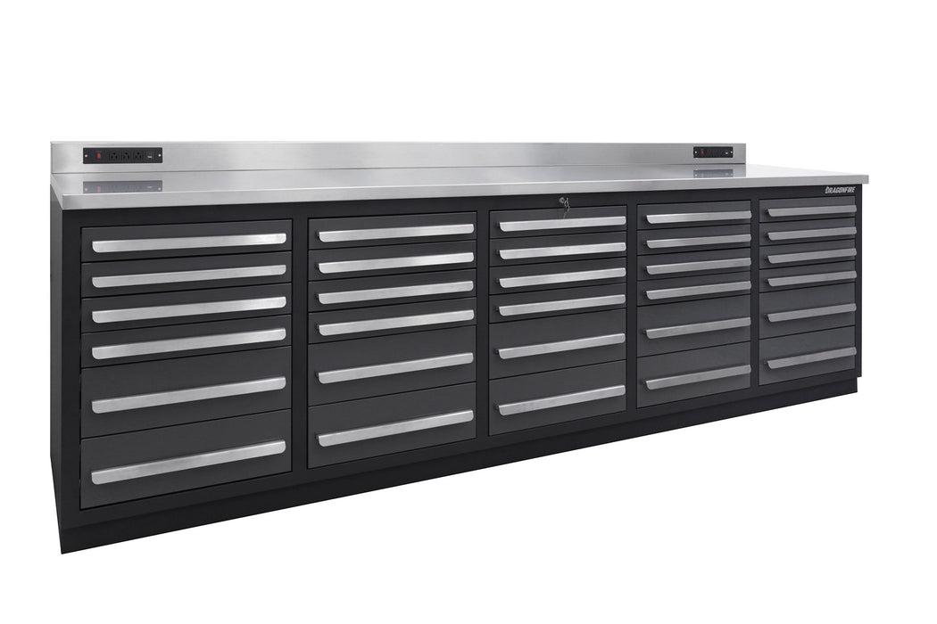 Dragonfire 30 Drawer Pro Series 9FT Workbench