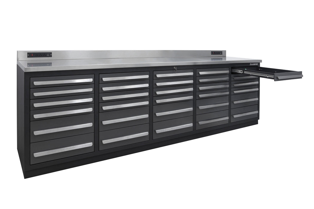 Dragonfire 30 Drawer Pro Series 9FT Workbench