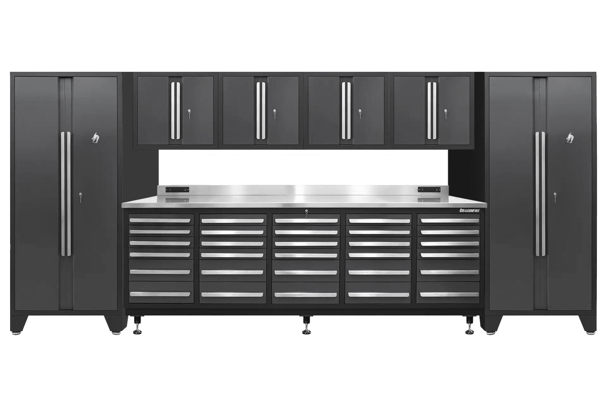Pro Series 30 Drawer Workbench Package - Workbench, Wall Cabinets & Locker Cabinets - Dragonfire Tool Storage