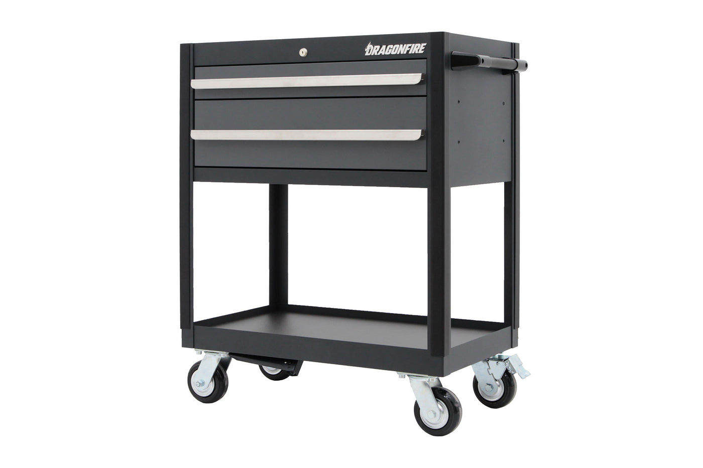 Pro Series 2 Drawer Open Bottom Tool Cart - Dragonfire Tool Storage