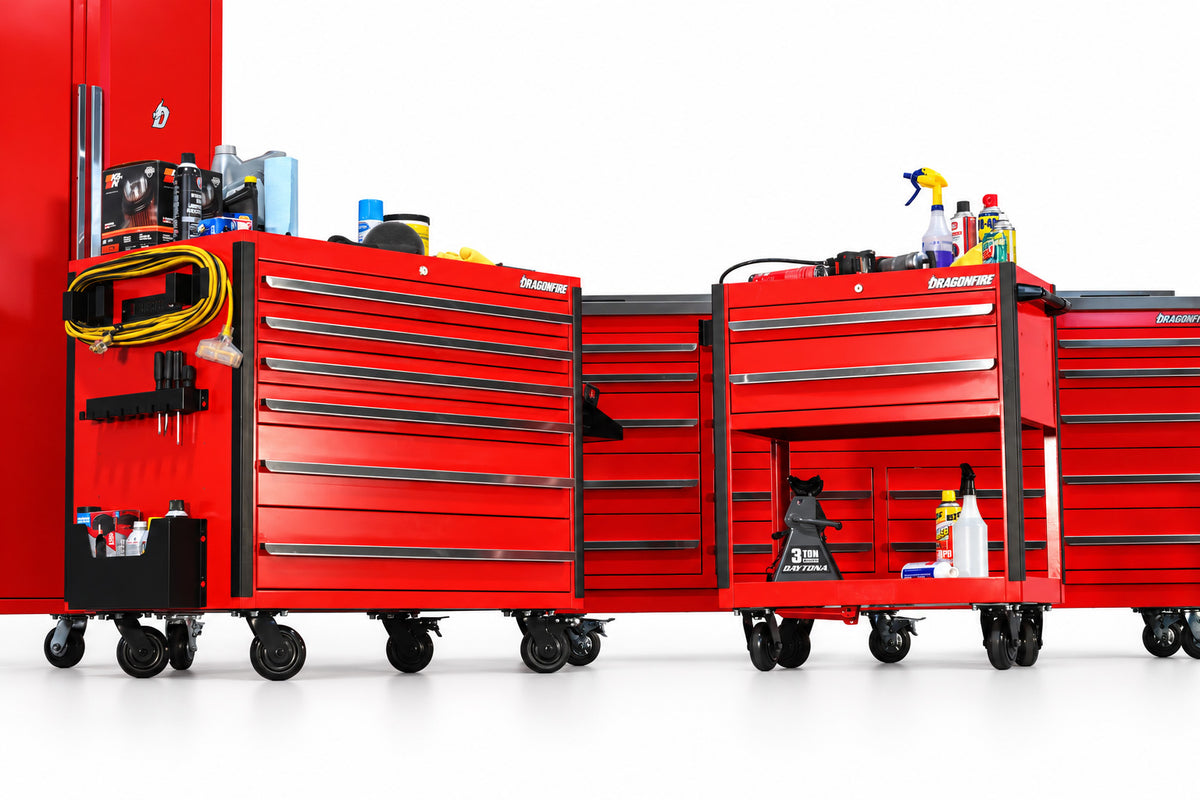 Pro Series 6 Drawer Rolling Tool Cabinet Accessories