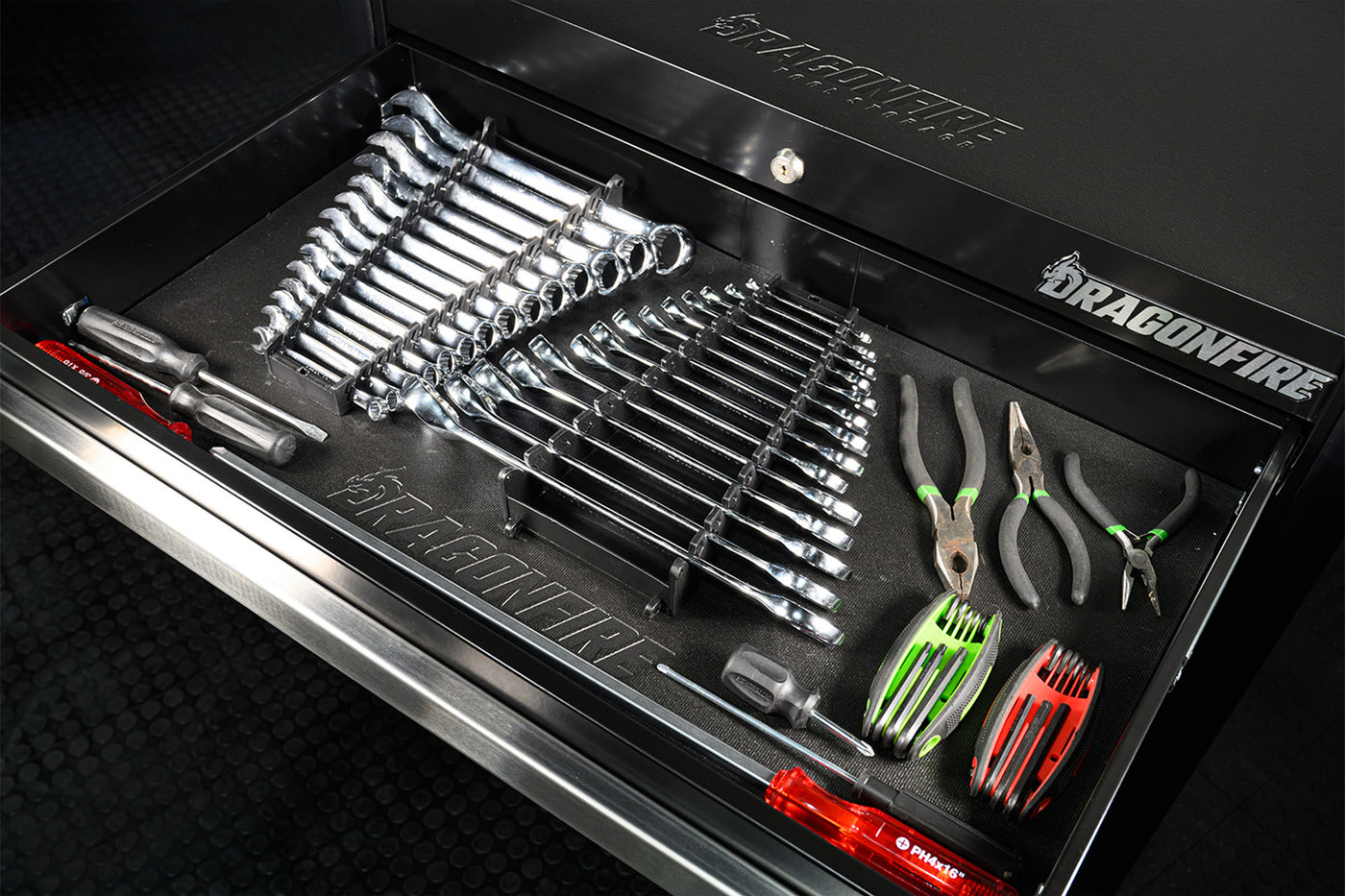 Pro Series 2 Drawer Open Bottom Tool Cart - Dragonfire Tool Storage