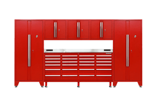 Pro Series 24 Drawer Workbench Package - Workbench, Wall Cabinets & Locker Cabinets - Dragonfire Tool Storage