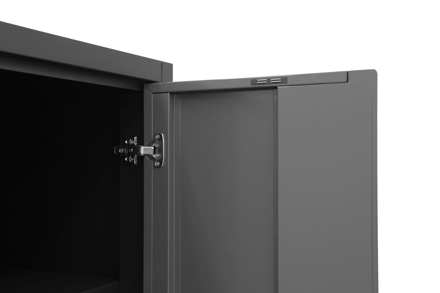 Soft-close Locking Cabinet Doors with Magnetic Closure