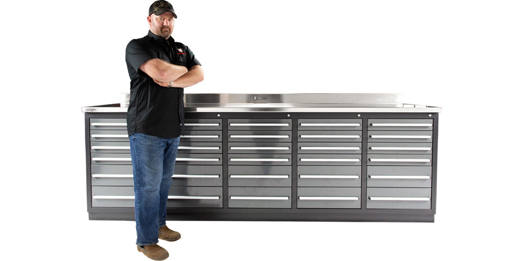 30-Drawer Heavy-Duty Industrial Workbench, Best Value Anywhere