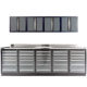 30 Drawer Industrial Workbench with Wall Cabinets