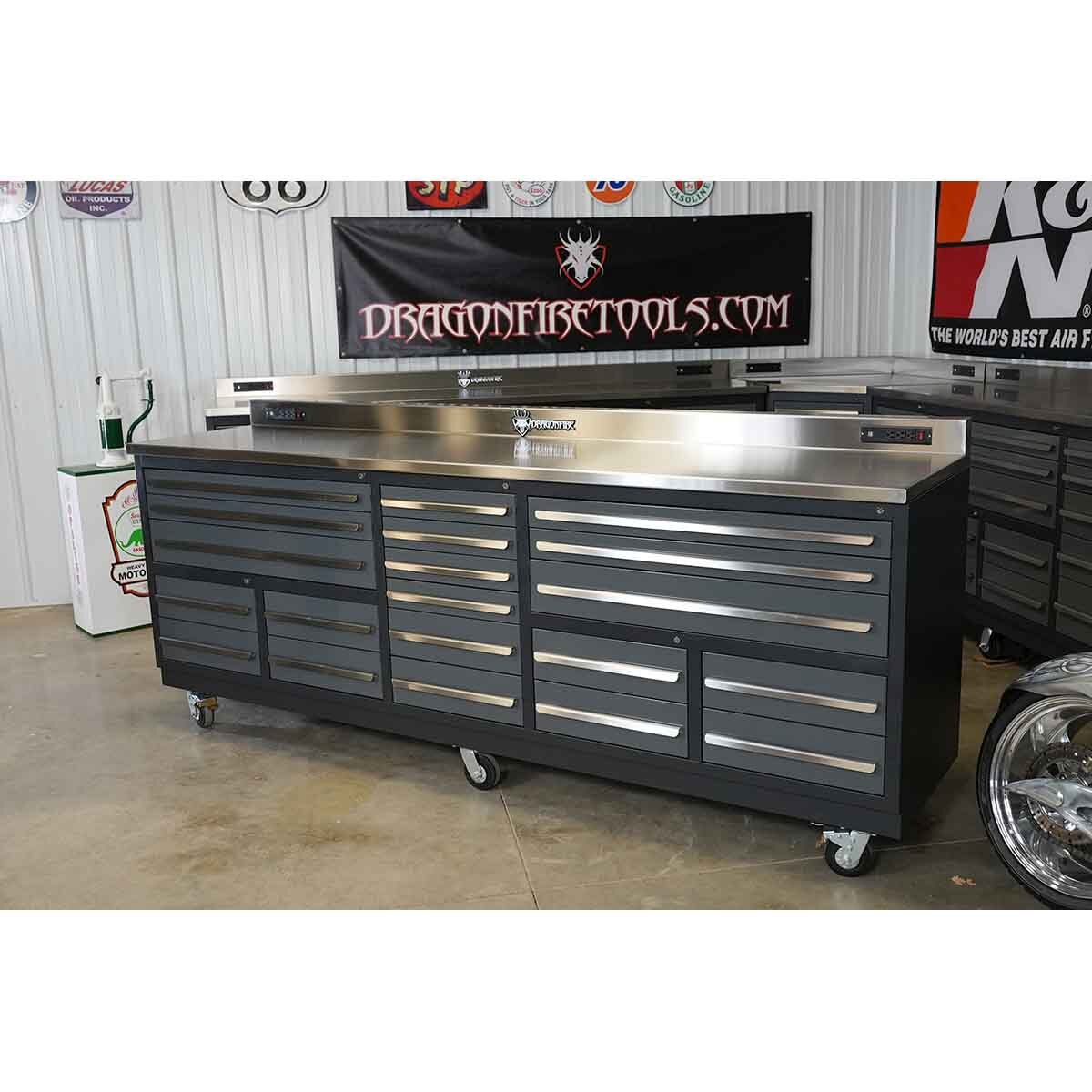 Heavy-Duty Steel 2-Drawer Portable Tool Chest