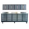 30 Drawer Garage Workbench with Wall Cabinets