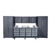 24 Drawer Heavy Duty Workbench Set With Wall Cabinets and Lockers